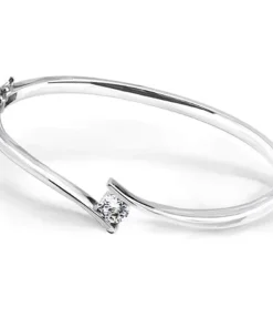 Solitaire Bangle Bracelet