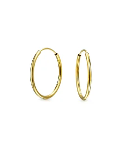 Gold Thin Hoops